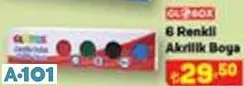 GLOBOX 6 RENKLİ AKRİLİK BOYA